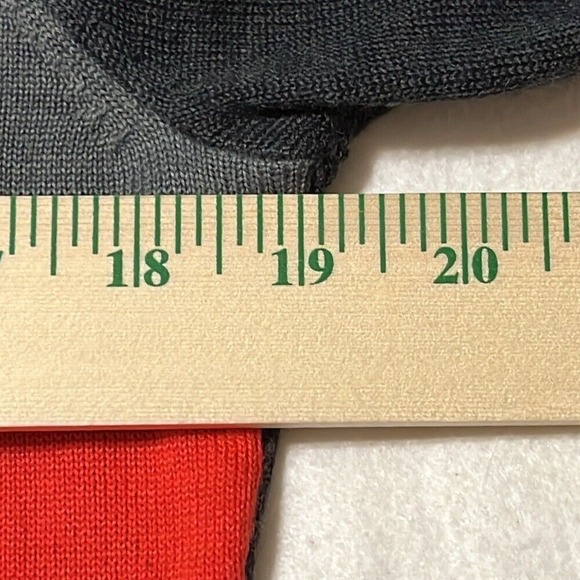 Tahari Vintage Short‎ Sleeve Turtleneck Sweater Colorblock  Womens Size 14 - Picture 5 of 10